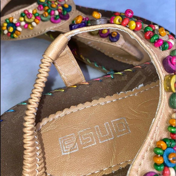 🌻5/$25🌻EMERY ROSE Beaded Decor Slingback Thong Sandals | Size 41 | SHEIN - Picture 5 of 6